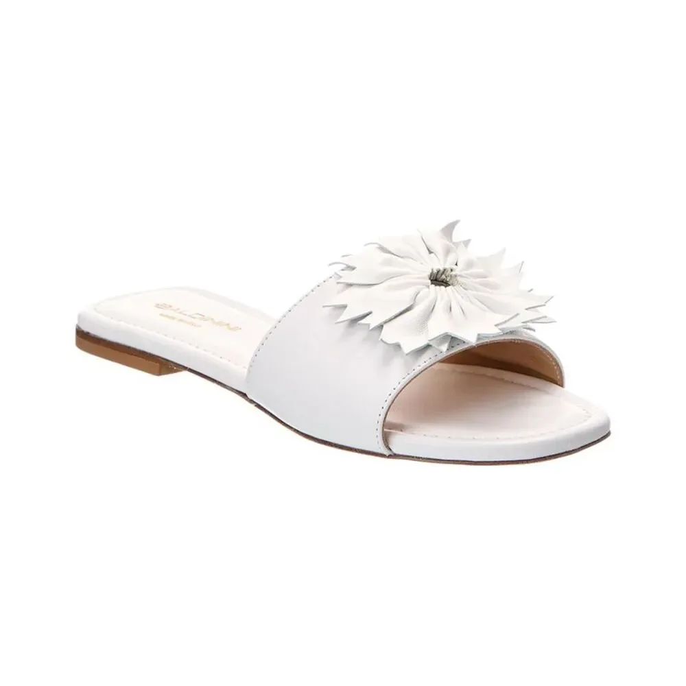 Baldinini Leather Sandal, White